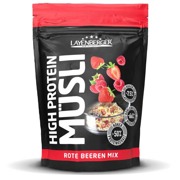 Musli proteic – Căpșuni și zmeură